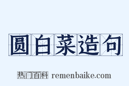 圆白菜造句是什么意思的图片